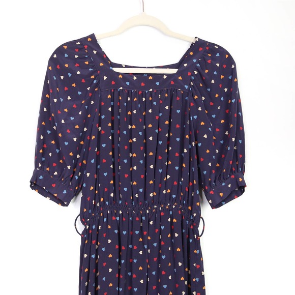 Stephanie Cranford purple rainbow heart dress Size Small - Picture 9 of 10